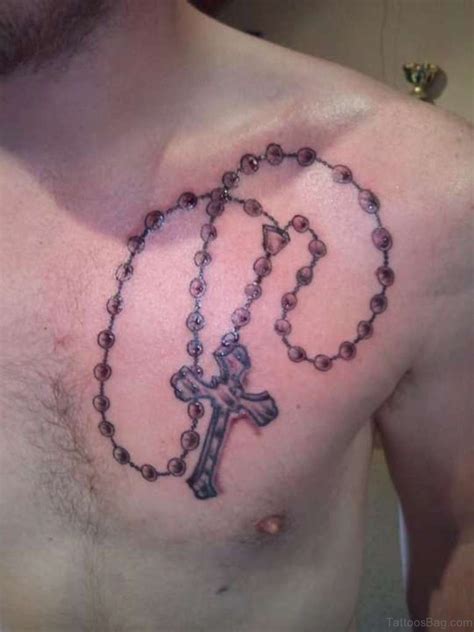 50 Best Rosary Tattoos On Chest Tattoo Designs –