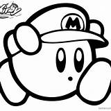 Kirby Mario Tagged sketch template