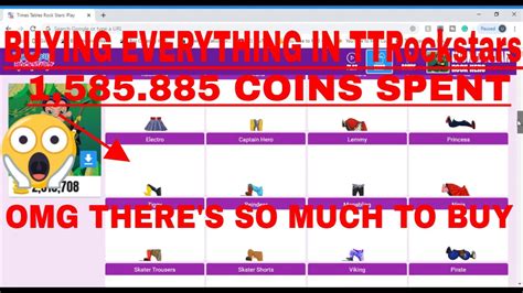 Buying Everything In Ttrockstars 2 000 000 Coins Spent Youtube