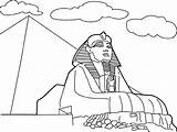 Egipto Pyramid Sphinx Piramides Egipcias Egipcios Esfinge Egipcia Sphynx Coloringhome Egipcio Mayan Guiza Piramide Designlooter Monumentos sketch template