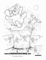 Coloring Frog Crater Secret Island Blowhole Freddie sketch template