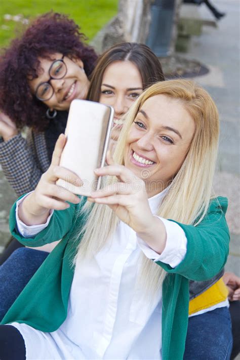 Group Friends Selfie Stock Image Image Of Media Expressions 68533279