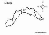 Liguria Cartina Muta Portalebambini Didattico Approfondimenti Materiale sketch template
