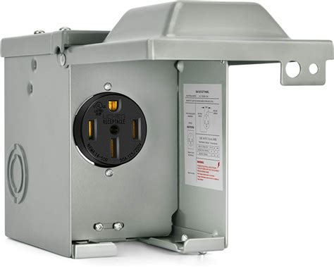 kohree rv power outlet box 50 amp 125 250v rv power receptacle panel