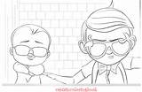 Coloring Boss Baby Plus Google Twitter sketch template