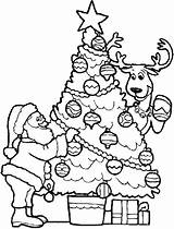 Kerst Kleurplaat Arbol Claus Xmas Imprimir Papai Kleurplaten Getdrawings Rena Mewarnai раскраска Topkleurplaat Reindeer мороз дед sketch template