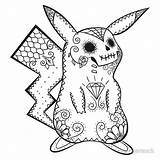 Pokemon Coloriage Pikachu Imprimer Muertos Dead Animaux Mashup Gratuitement Imprimez Mandalas Cubone Raskrasil Halloween Salameche sketch template