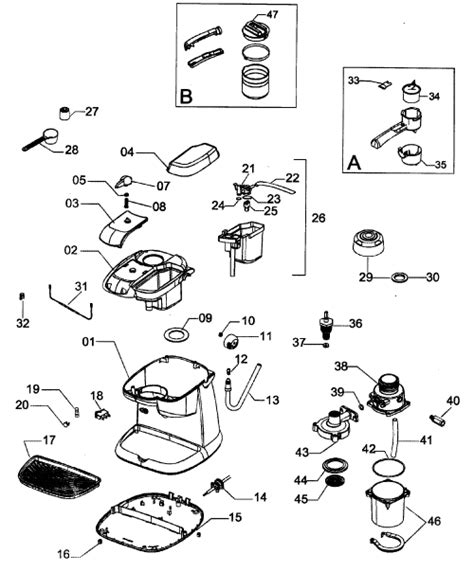 delonghi coffee machine parts diagram reviewmotorsco