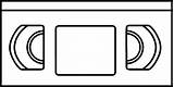 Vhs Clipart Tape Clip Cliparts Cassette Genevieve Yue Rewound Library sketch template