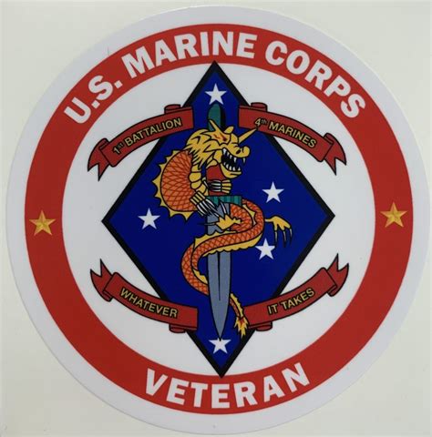 usmc st battalion  marines   takes veteran sticker