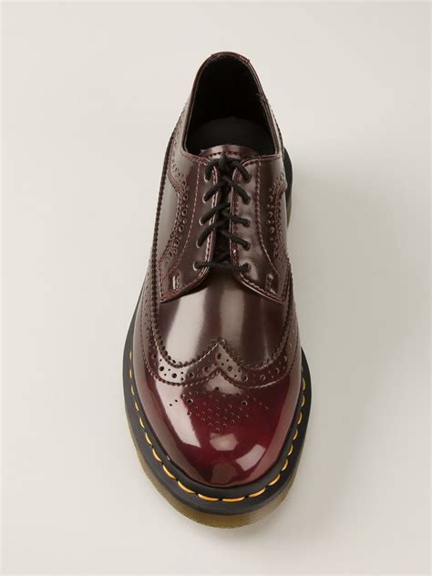 lyst dr martens  brogues  red