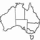 Australia Coloring Map States Road Kangaroo Opera House Its Kids Decoration Color Sign Sidney Ready Famous sketch template