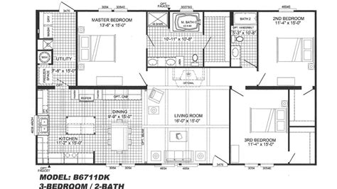bedroom mobile home floor plans floorplansclick