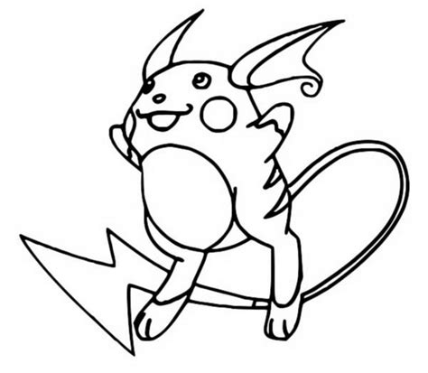 chibi raichu pokemon coloring pages coloring pages