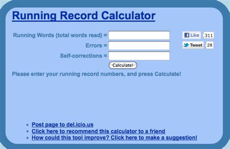 running record calculator reading recovery teaching blogs reading resources