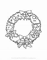 Coloring Wreath Christmas Pages Print Spring Kids Getcoloringpages sketch template