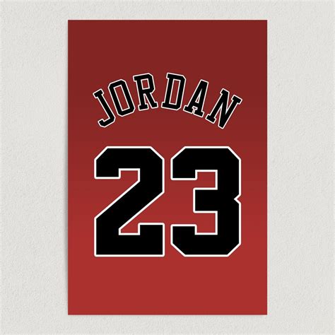 number  michael jordan chicago bulls basketball art print poster buy