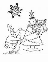 Christmas Coloring Spongebob Pages Cartoon Printable Sheets Colouring Color Print Getcolorings Popular Library Clipart Coloringhome sketch template