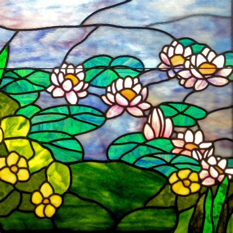 flowers  stained glass bovard studio