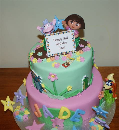 dora explorer birthday cake cakecentralcom