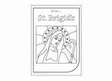 St Brigid Coloring Saint Pages Colouring Printable Ireland Children Bridget Choose Board Colour sketch template