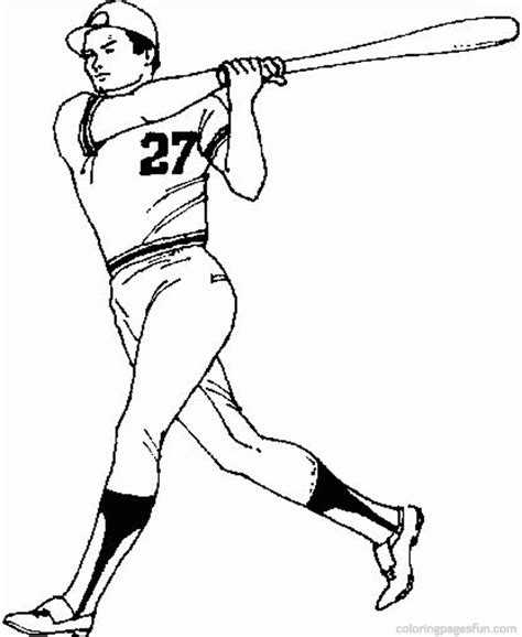 baseball player coloring pages coloring home