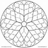 Sens Beast Chartres Mandalas Coloringhome Terms Tracery Windows Cathedrals Webstockreview Zentangle sketch template
