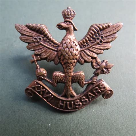 military badge  hussars british army cavalry ww formed unit