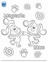Clues Coloring Blue Pages Printable Nick Jr Blues Choose Board Color sketch template