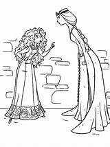 Merida Princess Elinor Arguing Cloak Fergus Designlooter sketch template