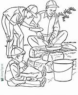 Camping Coloring Pages Color Printable Camp Sheets Father Fathers Kids Fun Scout Print Go Preschool Family Boy Clipart Scouts Colorir sketch template