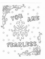 Fearless Coloring sketch template