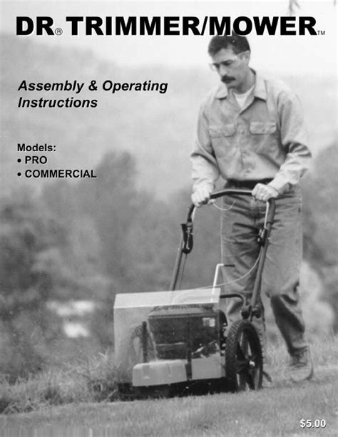 dr trimmer mower pilot owners manual
