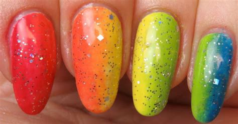 nail art an easy rainbow ombré design for pride month huffpost news