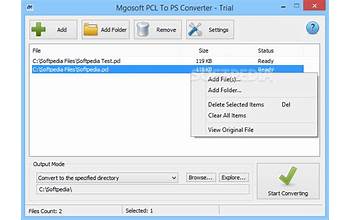Mgosoft PCL To Image Converter screenshot #0