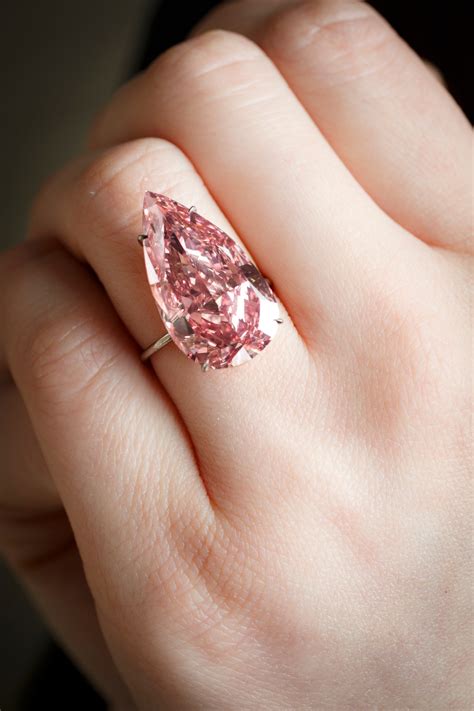 exceptionally rare pink diamond  sold   million