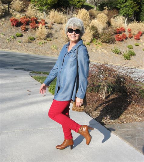 fifty not frumpy red jeggings