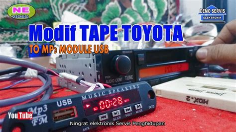pasang modul mp  tape compo modul
