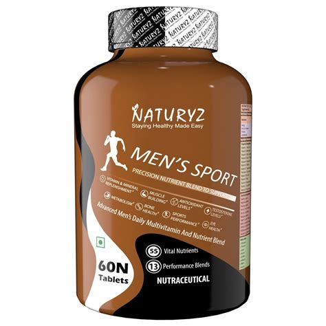naturyz men s sport multivitamin with 55 vital nutrients and 8