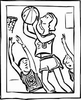Coloring Basketball Pages Crayola sketch template