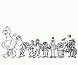 Sesame Street Coloring Characters Printable Pages Popular sketch template