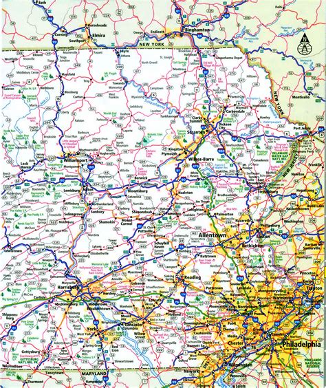 pennsylvania interstate highways map