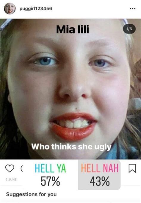 cyber bullies target girl 10 in ugly or not instagram poll metro news
