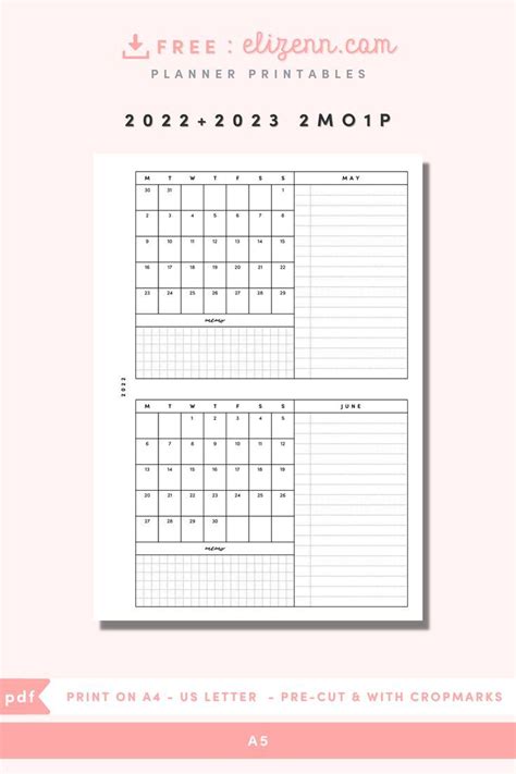 planner inserts   monthly planner pages  months