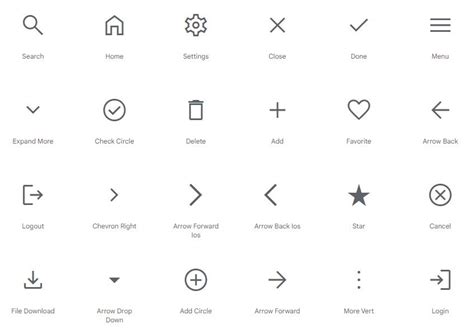material symbols  googles  library  modern icons