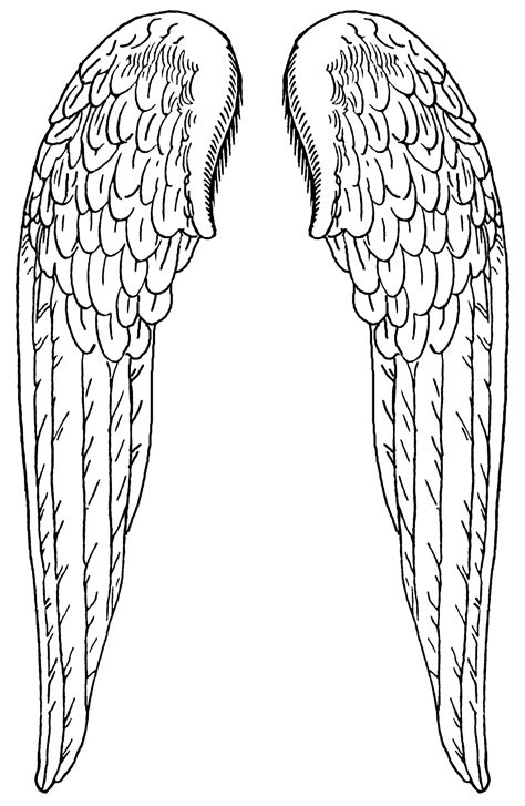 printable cut  angel wings template