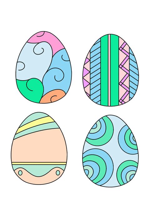 printable colored easter eggs printable word searches