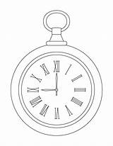 Pocket Clock Coloring Pages Drawing Outline Line Alarm Drawings Tattoo Template Bestcoloringpages Alice Wonderland Wrist Printable Color Kids Sheets Tattoos sketch template