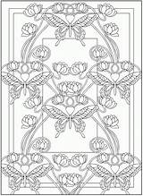 Coloring Pages Nouveau Deco Dover Publications Printable Kids Butterfly Adults Book Doverpublications Pop Books Color Zb Samples Getcolorings Getdrawings Popular sketch template