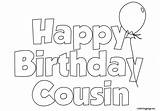 Coloring Birthday Pages Happy Cousin Printable Cards Colouring Card Kids Coloringpage Eu Choose Board sketch template